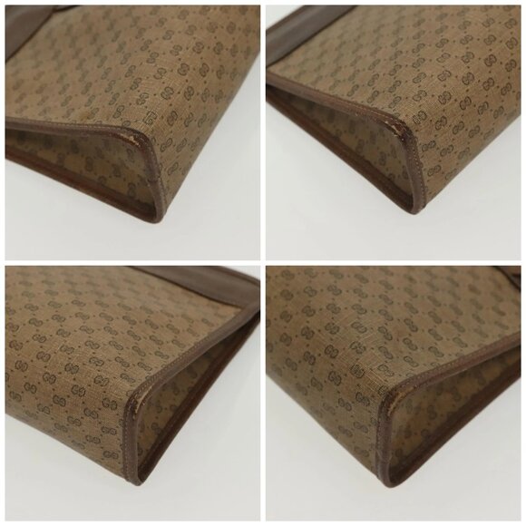 GUCCI Micro GG Supreme Clutch Bag PVC Beige 67 039 5465 Auth 133508 - Picture 14 of 16